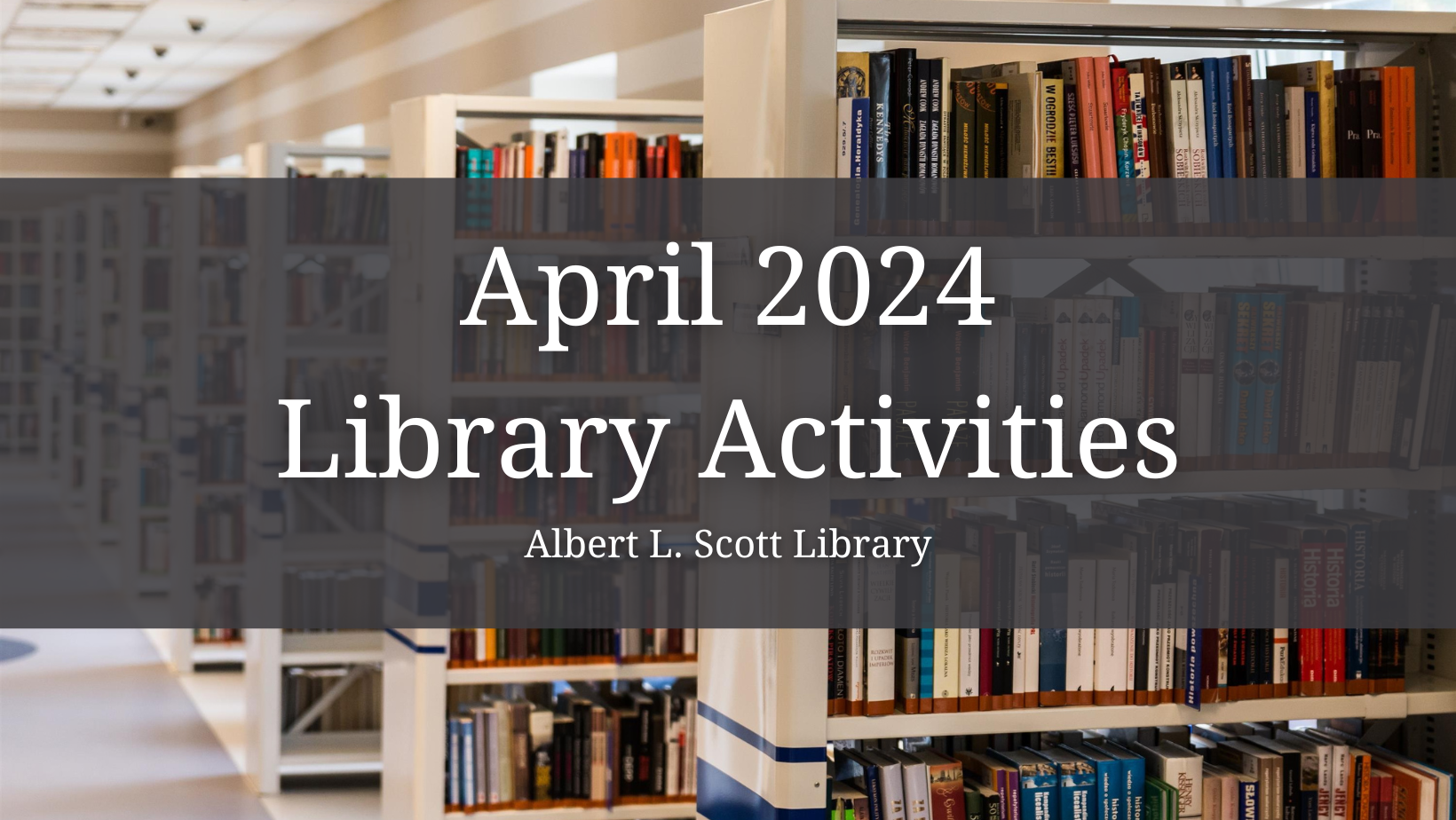 April Events at the Library