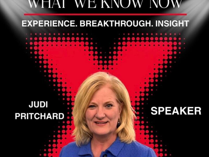 Judi Pritchard Speaking at TEDx Alabaster